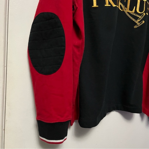 POLO RALPH LAUREN BIG LOGO SWEATSHIRT VINTAGE CREST EMBROIDERED COLLAR SWEATER - Picture 7 of 11